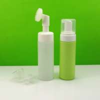 190ml  foam facial wash brush bottle